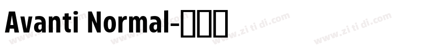 Avanti Normal字体转换
